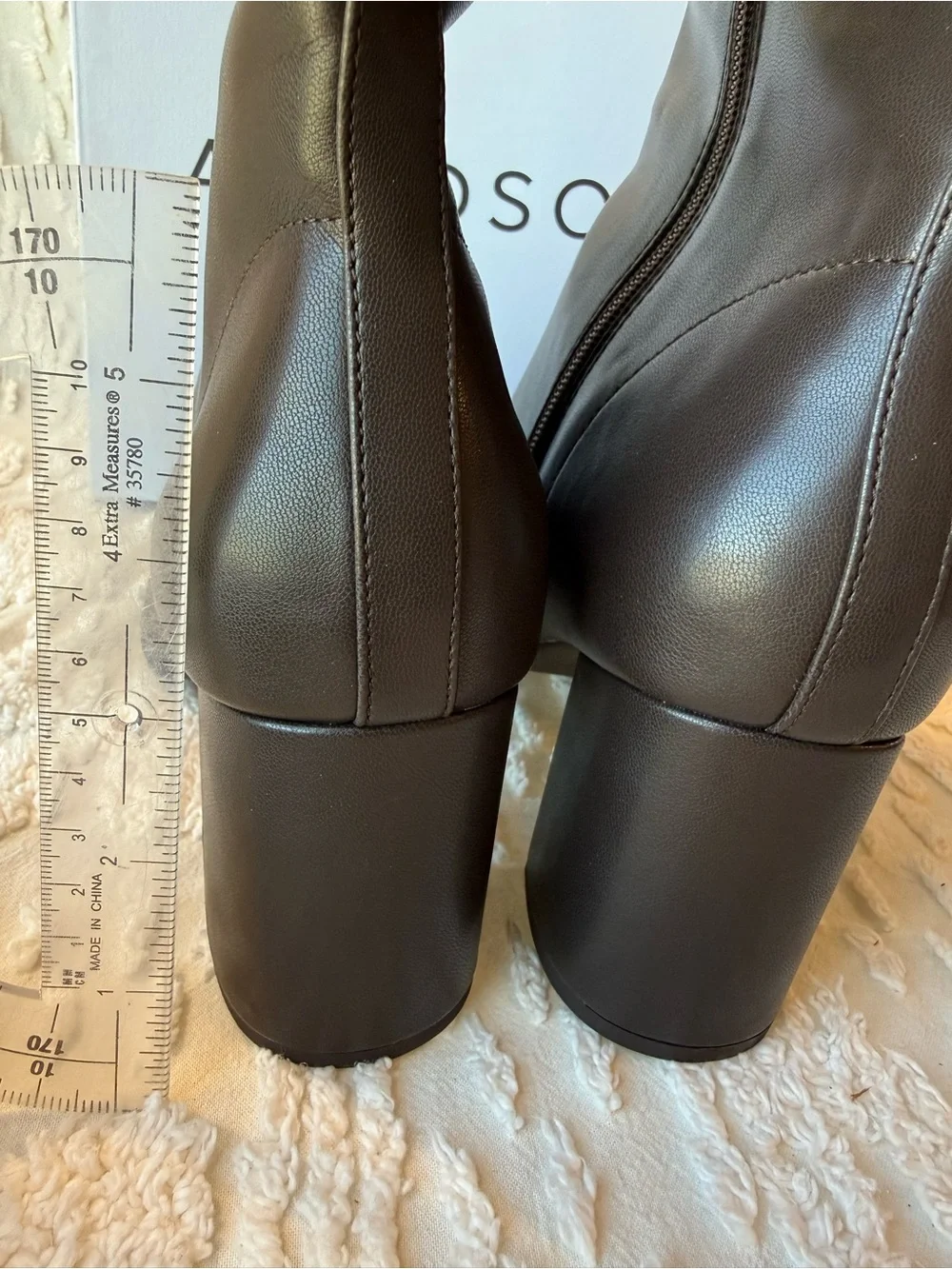 AEROSOLES Dark Brown Over-the-Knee Block Heel Boots #724
